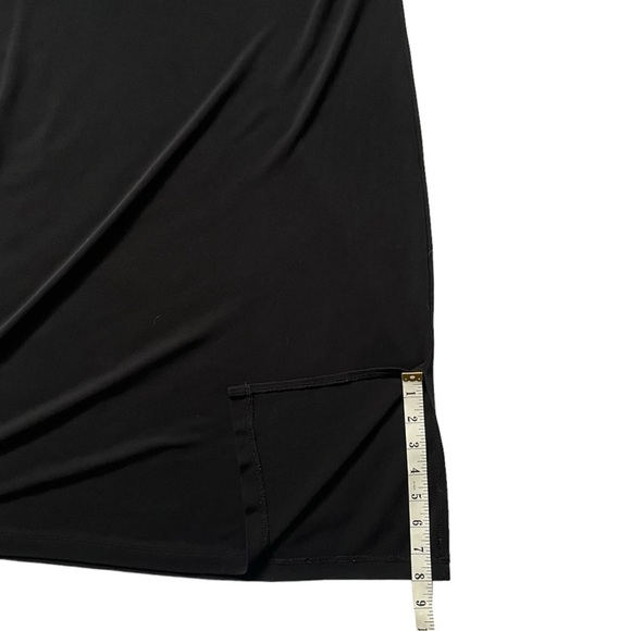 J. Jill Classic Black Jersey Midi Dress sz LP - Picture 8 of 10